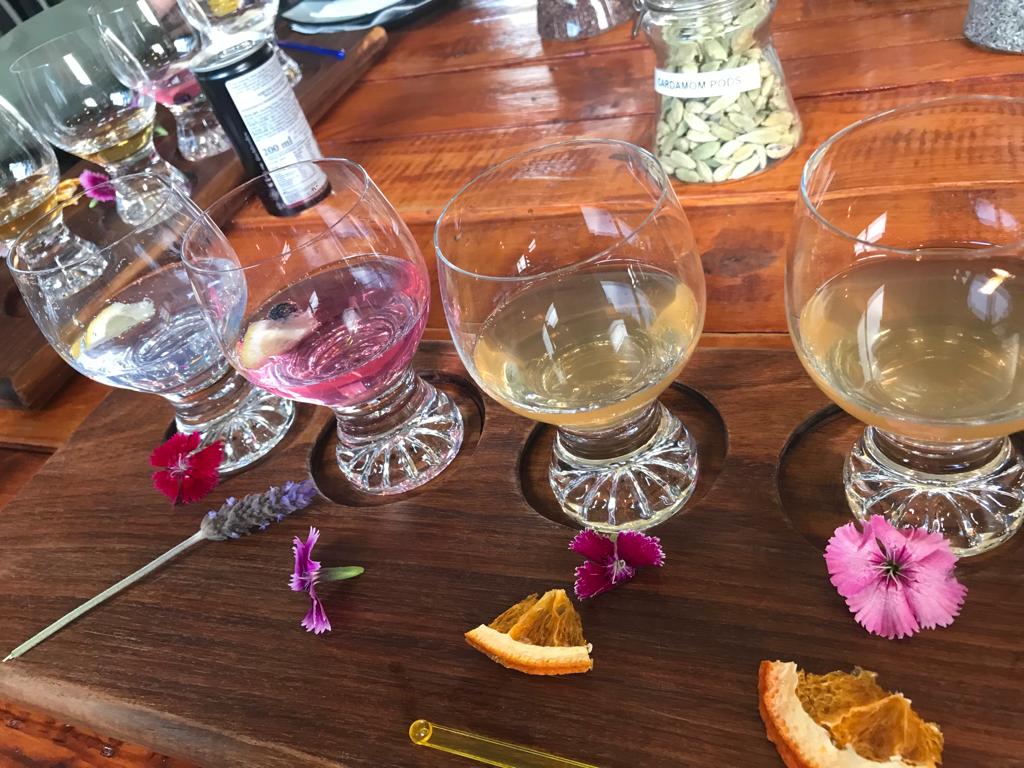 Gin tasting botanicals
